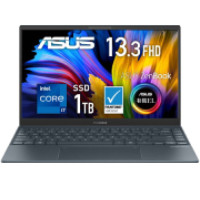 ASUS エイスース UX325EA-KG614WS Zenbook 13 OLED [ 13.3型 / フルHD 有機EL / i7-1165G7 / 16GB RAM / 1TB SSD / Windows 11 Home / MS Office H&B / パイングレー ] ※ネット会員特典セール特価