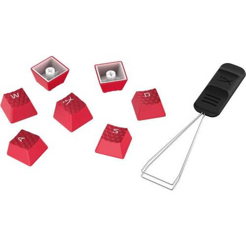 Rubber Keycaps Red メカニカルキーボード対応 交換用ラバーキーキャップ 19個入り [519T6AA#ABA]