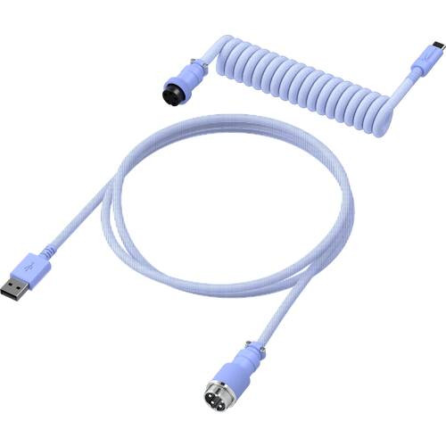 HyperX USB-C Coiled Cable Light Purple コイルケーブル ライトパープル 主にType-Cコネクタ付キーボード用 [6J682AA]