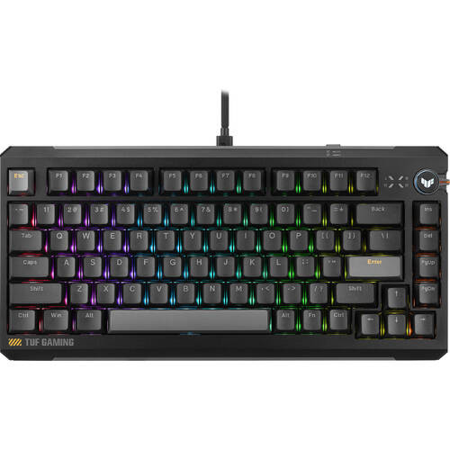 TUF Gaming K4 Magnetic R704 TUF K4 MAG/BLK 有線 英語配列 テンキーレス ゲーミングキーボード ブラック [90MP0570-BKUA20]