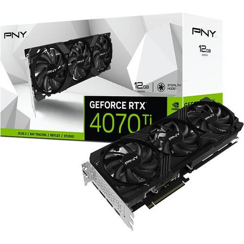 PNY GeForce RTX 4070 Ti 12GB VERTO LED 3FAN　VCG4070T12TFXPB1