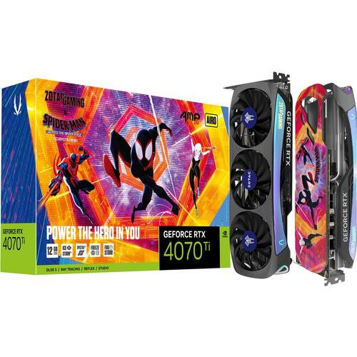 ZOTAC GAMING GeForce RTX 4070 Ti AMP AIRO SPIDER-MAN: Across the Spider-Verse Bundle　ZTRTX4070TIAMPSP/ZT-D40710F-10SMP