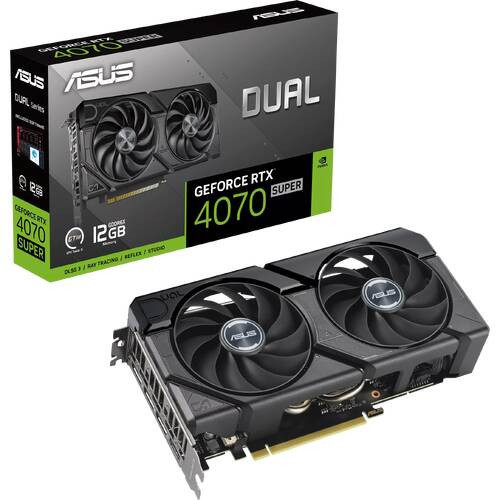 Dual GeForce RTX 4070 SUPER EVO 12GB GDDR6X　DUAL-RTX4070S-12G-EVO