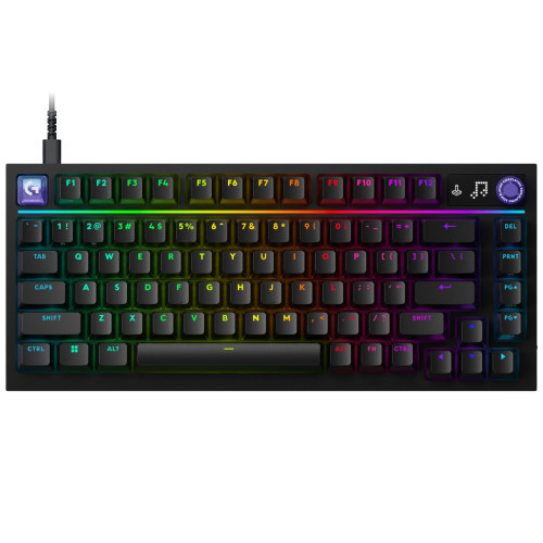 G316 X 75 [G316X-75-LNBK] 有線 英語配列 テンキーレス(75%サイズ) ゲーミングキーボード リニア 静音 ブラック