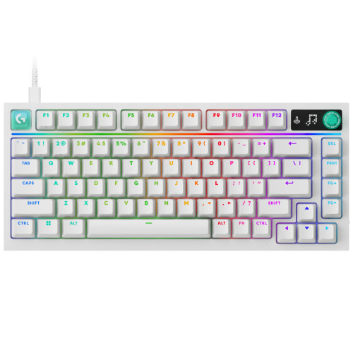 G316 X 75 [G316X-75-LNWH] 有線 英語配列 テンキーレス(75%サイズ) ゲーミングキーボード リニア 静音 ホワイト