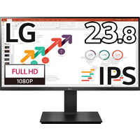 LG Electronics LGエレクトロニクス 24BP450Y-B 23.8インチ フルHDモニター 1920ｘ1080 IPSパネル 3辺フレームレス 高さ調整 ピボット対応
