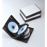 CCD-DVD10BK DVDトールケース 7枚収納 ブラック