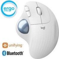 ERGO M575 Wireless Trackball Mouse　（オフホワイト） USB無線/Bluetooth接続 親指操作 トラックボール