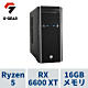 G-GEAR GA5A-V212T_NT1 ゲーミングPC（タワー型） Ryzen5 5600X(6コア12スレッド) Radeon RX 6600 XT 16GB RAM 1TB SSD(M.2 NVMe) DVDマルチドライブ 750W 80+GOLD電源 Windows10 HOME