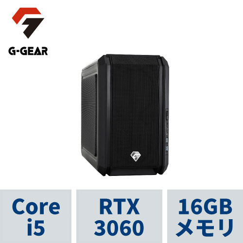 G-GEARmini ( Corei5-13400F / 16GBメモリ / GeForce RTX3060(12GB) / 1TB SSD(M.2 NVMe) / Windows11 HOME) GI5J-C230BN/CP1