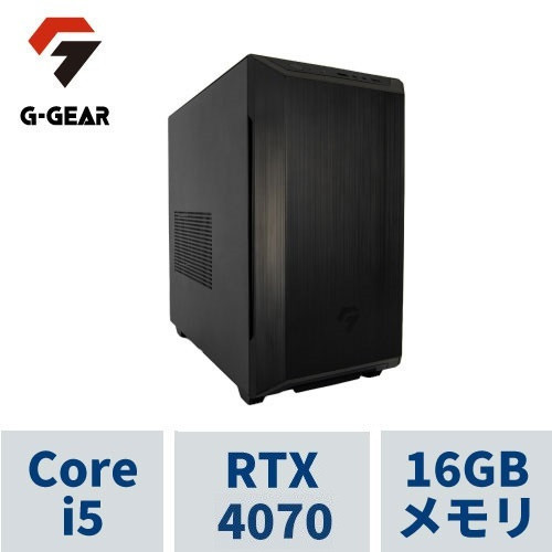 G-GEAR Aim ( Corei5-13500 / 16GBメモリ / GeForce RTX4070 / 1TB SSD(M.2 NVMe Gen4) / Windows11 HOME) GB5J-D231BN/CP2