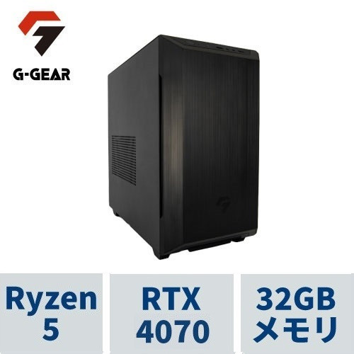 G-GEAR Aim ( Ryzen5 7500F / 32GBメモリ / GeForce RTX4070 / 1TB SSD(M.2 NVMe Gen4) / Windows11 HOME) GB5A-A231BN/WE1