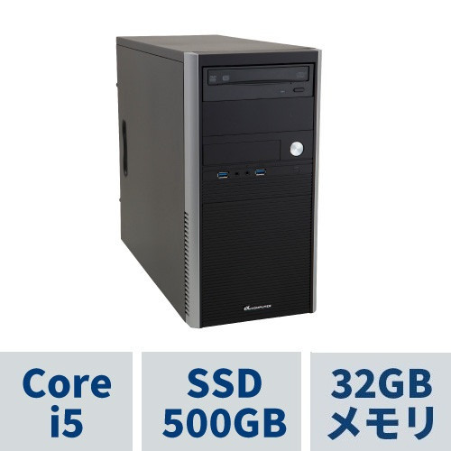 AeroStream ( Corei5-14500 / 32GBメモリ / 500GB SSD(M.2 NVMe) / DVDマルチドライブ / Windows11 Pro) RM5J-C241B/NR1 ※リファービッシュ品