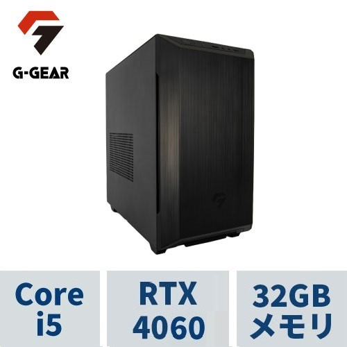 ゲーミングPC G-GEAR Aim GB5J-C241B/CP1 Corei5+RTX4060+32GB RAM