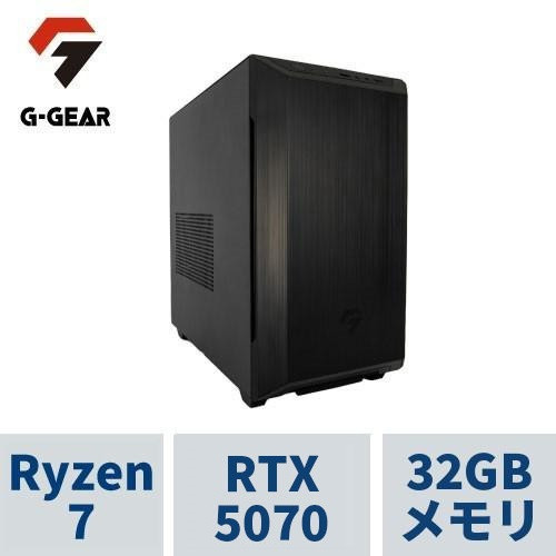 ゲーミングPC G-GEAR Aim GB7A-G257B/WE2 Ryzen7 7800X3D /RTX5070 /32GBメモリ /1TB SSD /WiFi7+Bluetooth対応