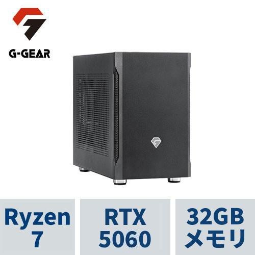 ゲーミングPC G-GEAR mini GI7A-C262B/CP1 Ryzen7 5700X /RTX5060 /32GBメモリ /1TB SSD ※10/25頃出荷予定 予約受付中