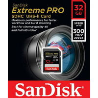 SDSDXPK-032G-GN4IN ［32GB / SDHC UHS-II / 最大読み込み速度300MB/s / 最大書き込み速度260MB/s / Class10］