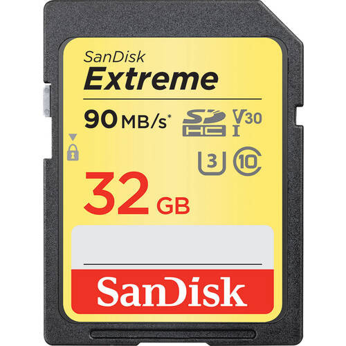 SDSDXVE-032G-GNCIN ［32GB  SDHC UHS-I (U3)  最大読み込み速度90MB/s、最大書き込み速度40MB/s  Class10］
