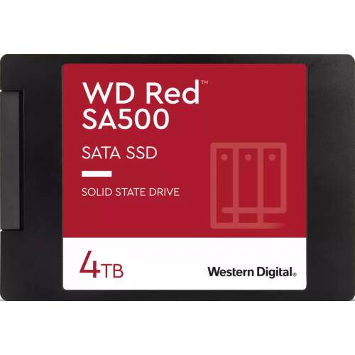 WDS400T2R0A ［2.5インチ内蔵SSD / 4TB / WD Red SA500 NAS SATA SSD 2.5インチシリーズ / 国内正規代理店品］