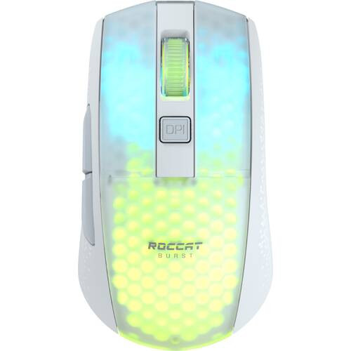ROCCAT BURST PRO AIR ホワイト [ROC-11-435] USB無線/Bluetooth対応 ワイヤレス ゲーミングマウス 軽量81g RGB 6ボタン