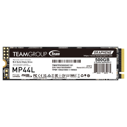 Team MP44L PCIe Gen4 x4 NVMe M.2 SSD 500GB