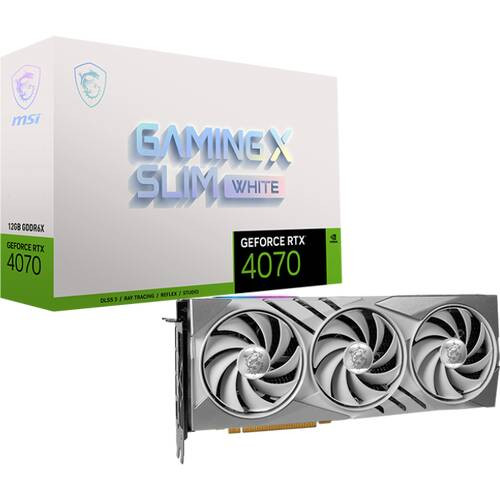 MSI GeForce RTX 4070 GAMING X SLIM WHITE 12G