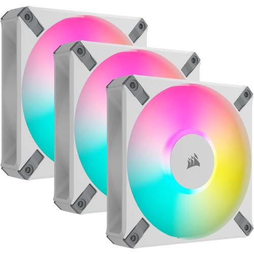 iCUE AF120 RGB ELITE WHITE Triple Fan Kit　(CO-9050158-WW）