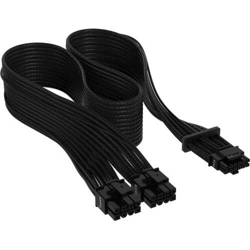 PCIe 5.0 12VHPWR PSU Individually Sleeved Cable Black　CP-8920331