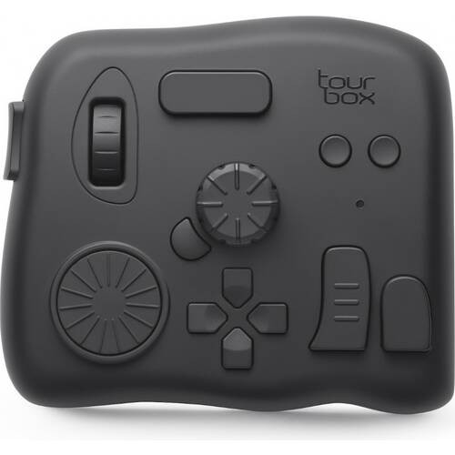 TourBox Elite クラシックブラック 有線/Bluetooth対応 クリエイター向け マルチコントローラー 触覚フィードバック付