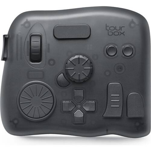 TourBox Elite トランスルーセント 有線/Bluetooth対応 クリエイター向け マルチコントローラー 触覚フィードバック付