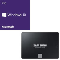 ★Windows 10 Pro 64bit DSP版 DVD-ROM 紙スリーブ版 + SAMSUNG 860 EVO MZ-76E500B/IT セット