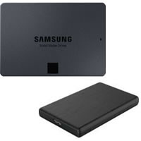Samsung サムスン SSD 860 QVOシリーズ 1.0TB+ケース - PCパーツ