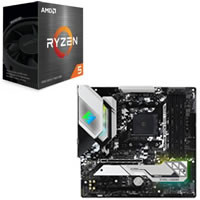 セット商品（AMD + ASRock） ☆Ryzen 5 5600X + ASRock B550M STEEL