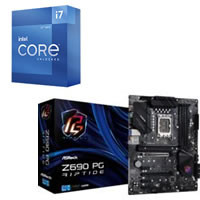 Core i7 12700K + ASRock Z690 PG Riptide セット 【DDR4対応】