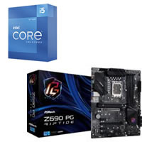 Core i5 12600K + ASRock Z690 PG Riptide セット 【DDR4対応】