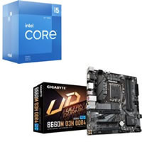 Core i5-12400F + GIGABYTE B660M D3H DDR4 セット 【DDR4対応】※ツクモ限定モデル ※内蔵グラフィック非搭載