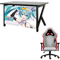 初音ミク　RACING MIKU Gaming Desk +　Gaming chair　セット ※SUMMERセール