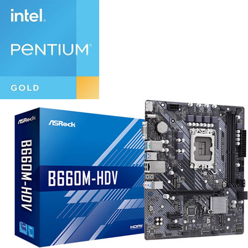 セット商品（intel + ASRock） Pentium Gold G7400 + ASRock B660M-HDV 