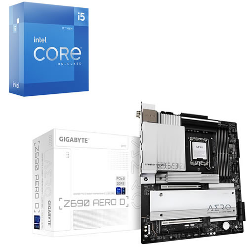 Core i5 12600K + GIGABYTE Z690 AERO D Rev. 1.0 セット 【DDR5対応】　※8/31までの夏祭りキャンペーン