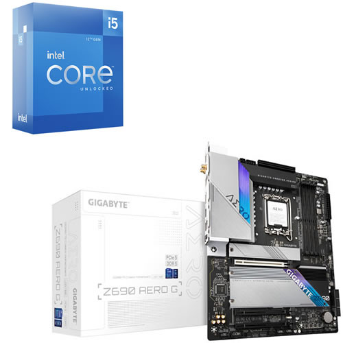Core i5 12600K + GIGABYTE Z690 AERO G Rev. 1.0 セット 【DDR5対応】　※8/31までの夏祭りキャンペーン