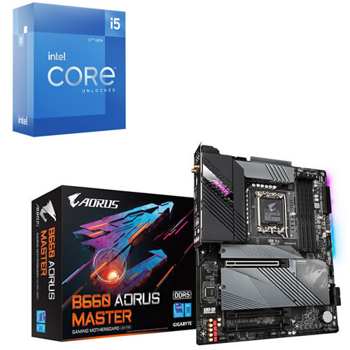 Core i5 12600K + GIGABYTE B660 AORUS MASTER (rev. 1.x) セット 【DDR5対応】　※8/31までの夏祭りキャンペーン