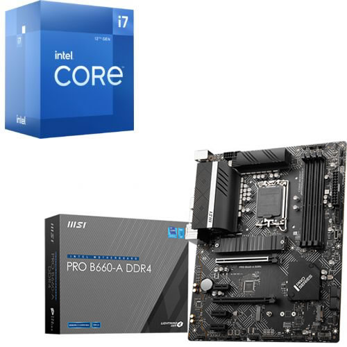 セット商品（intel + MSI） ☆Core i7-12700 + MSI PRO B660-A DDR4