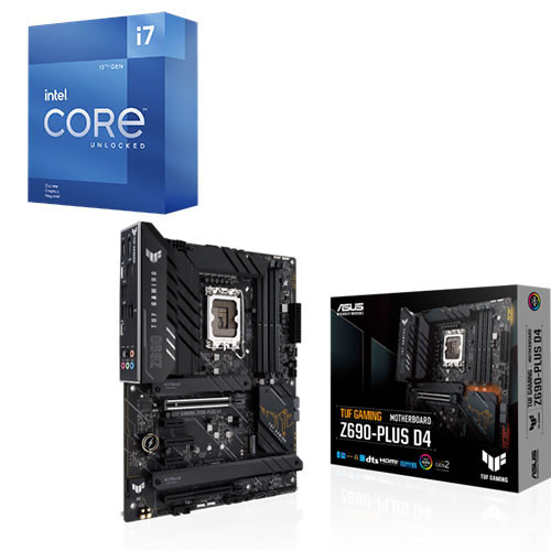 Core i7 12700KF + ASUS TUF GAMING Z690-PLUS D4 セット 【DDR4対応】