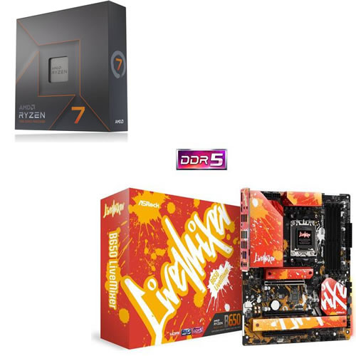 Ryzen7 7700X・b650 livemixer・dDDR5 32G・1T-