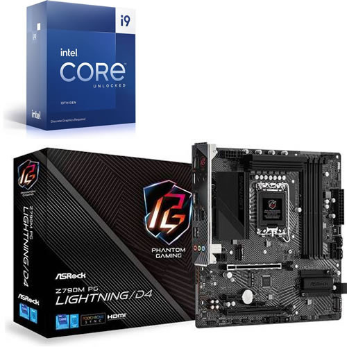 Core i9-13900KF + ASRock Z790M PG Lightning/D4 セット 【PCIe 4.0対応】