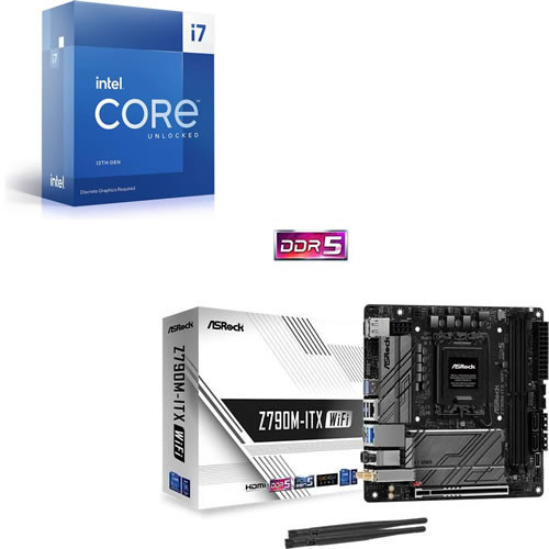 ★Core i7-13700KF + ASRock Z790M-ITX WiFi セット 【PCIe 5.0対応】