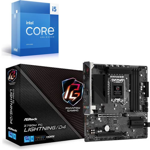 Core i5-13600K + ASRock Z790M PG Lightning/D4 セット 【PCIe 4.0対応】