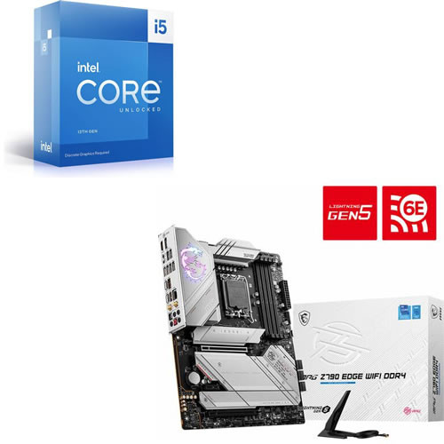 Core i5-13600KF + MSI MPG Z790 EDGE WIFI DDR4 セット 【PCIe 5.0対応】