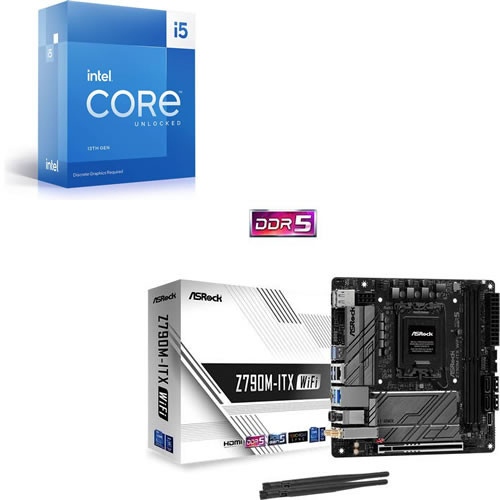 Core i5-13600KF + ASRock Z790M-ITX WiFi セット 【PCIe 5.0対応】