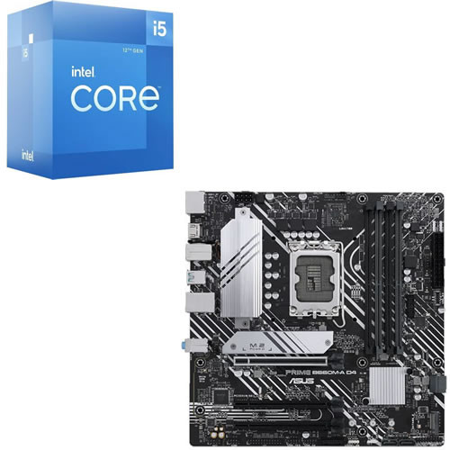 セット商品（intel + ASUS） Core i5-12400 + ASUS PRIME B660M-A D4 セット 【DDR4対応】